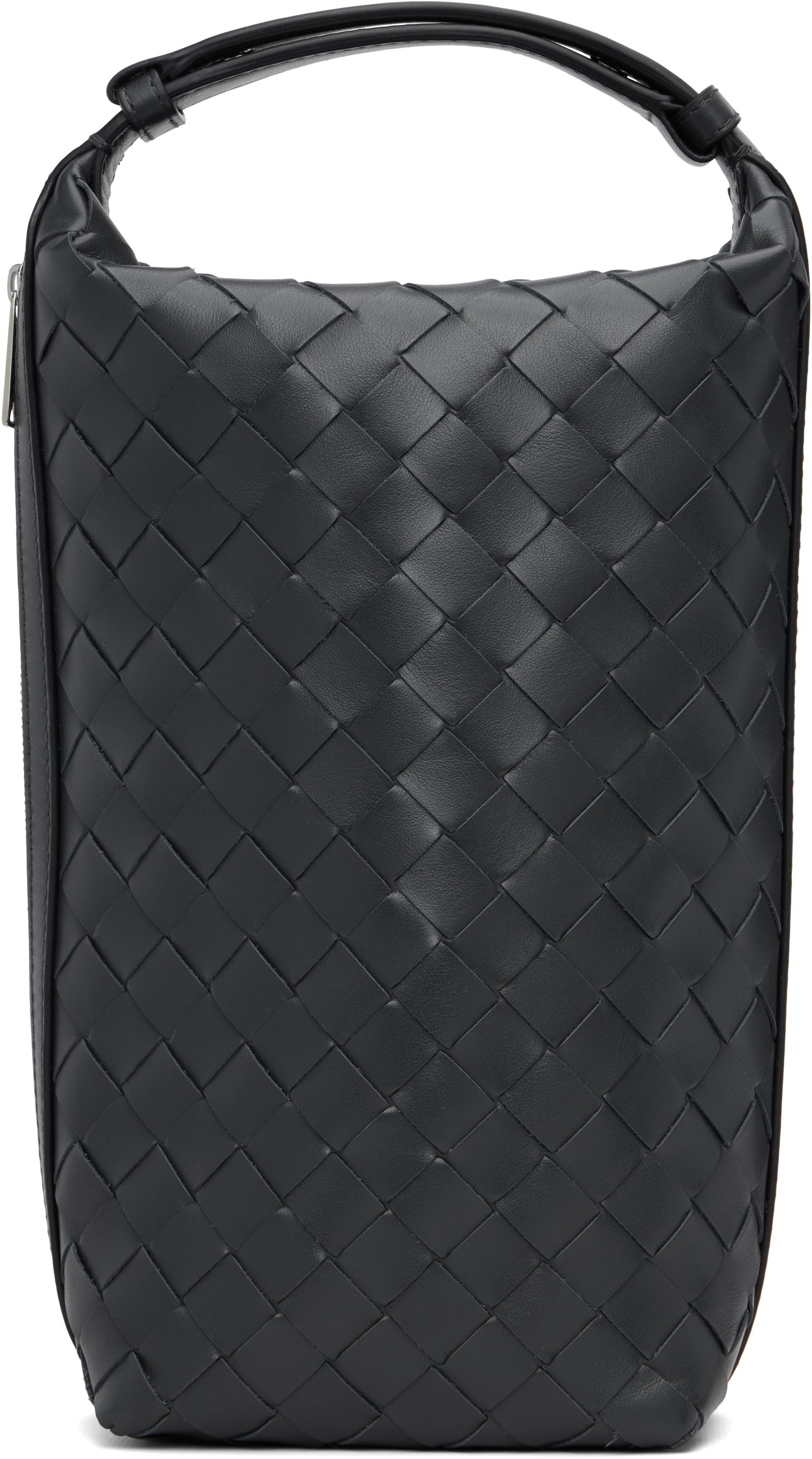 Портфейл Bottega Veneta Bottega Veneta Intrecciato Vertical Wallace Leather Pouch Черно | 826765V2HL02077, 0