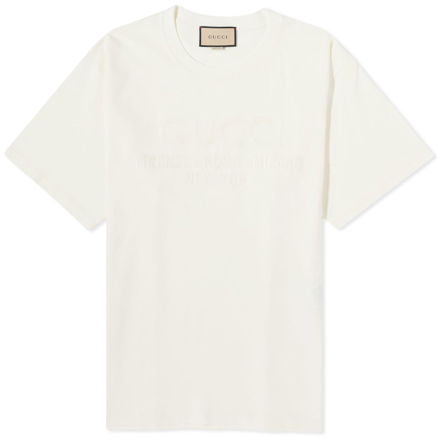 Тениска Gucci Tonal Logo T-Shirt "Off White" Бяло | 616036-XJFZA-9091, 0