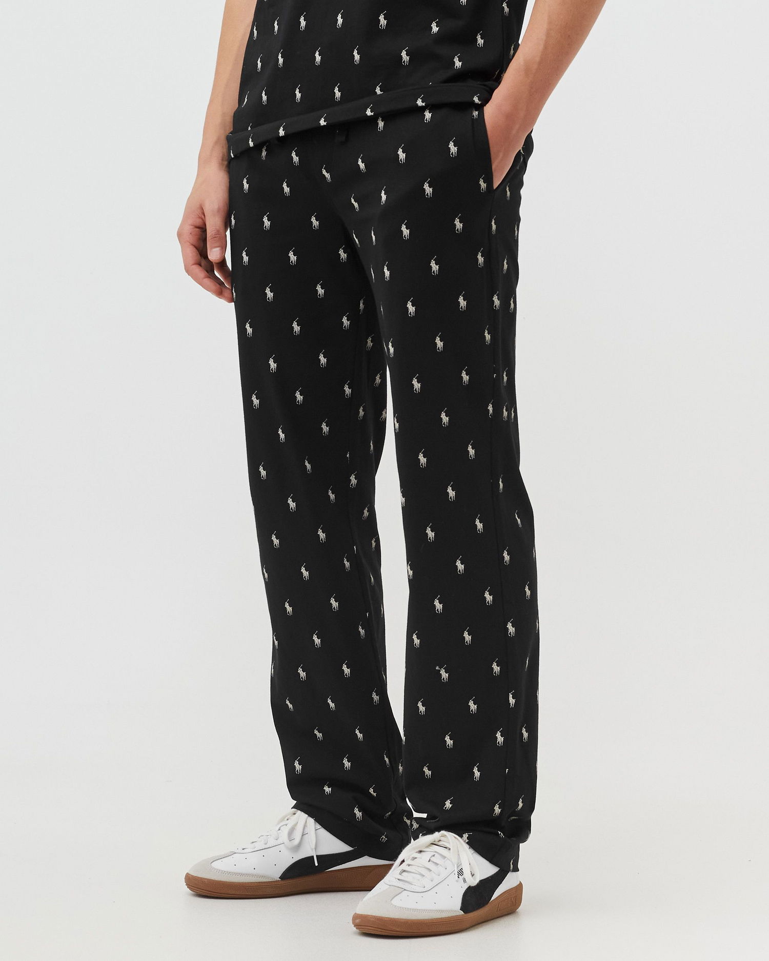 Пижама Polo by Ralph Lauren Ralph Lauren All-Over Pony Print Pajama Pants Черно | 714899514006, 1