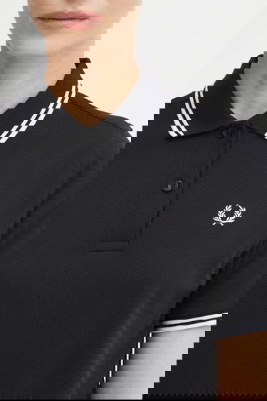 Поло тениска Fred Perry Twin Tipped Short Sleeve Polo Shirt Черно | G3600, 3