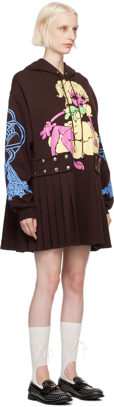 Суитчър Chopova Lowena Cloudy Girl Print Hooded Dress Кафяво | 1263, 3