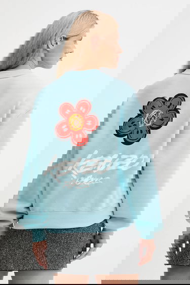 Суитчър KENZO Kenzo x Futura Graphic Print Sweatshirt Синьо | FF62SW4504MB, 0