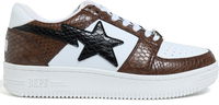 A Bathing Ape Bape Sta Low Snake Brown