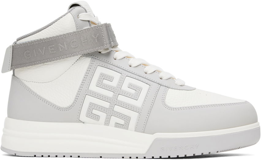 Кецове и обувки Givenchy White & Gray G4 Сиво | BH008UH1GM, 0