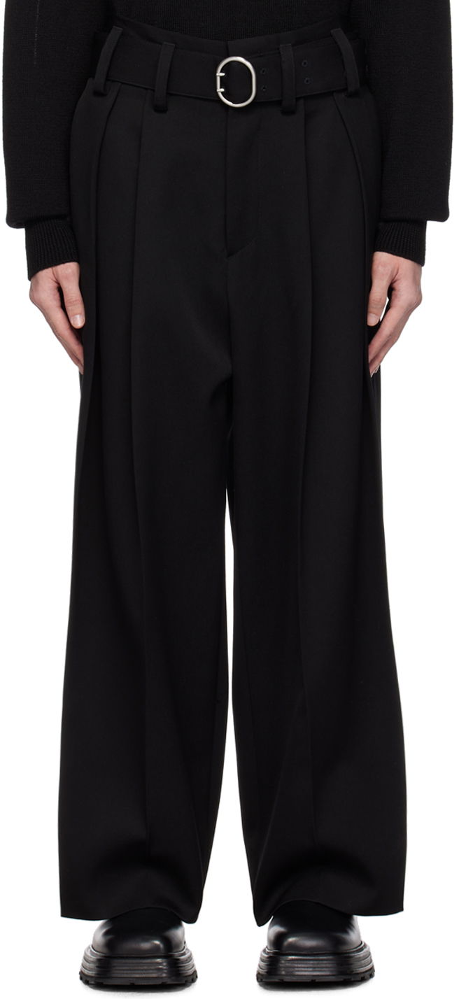 Панталони Jil Sander Jil Sander Belted Trousers Черно | J22KA0151_J40021