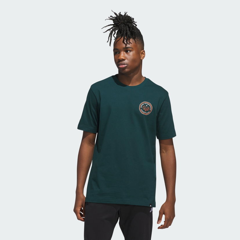 Тениска adidas Performance Country Club Scenic Graphic Tee Зелено | JV8447