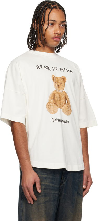 Тениска Palm Angels 'Bear In Mind' Oversized T-shirt Бяло | PMAA10BF25JER0040360, 1