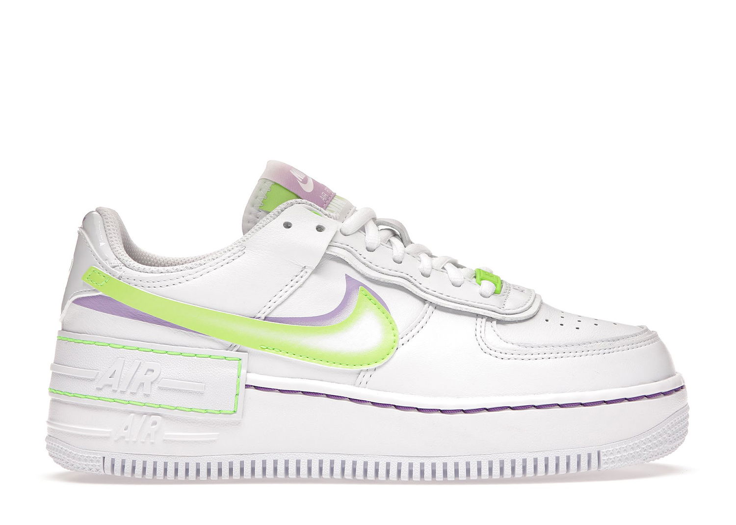 Кецове и обувки Nike Air Force 1 Low Shadow White Electric Green W Бяло | DD9684-100, 0