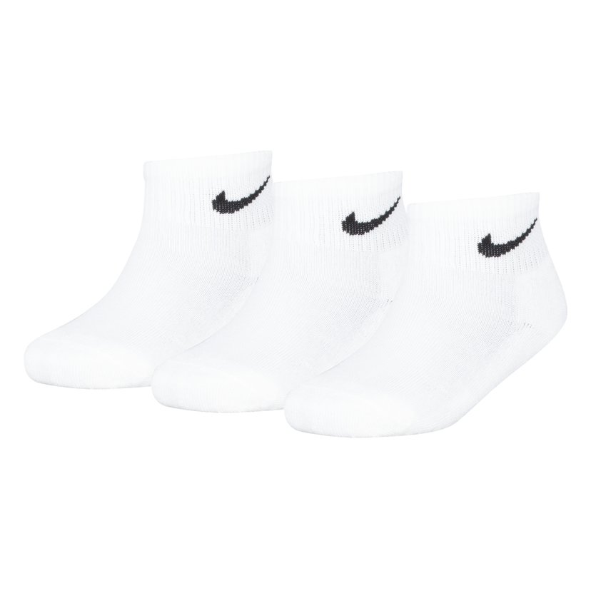 Чорапи Nike Nike Basic Ankle Socks - 3 Pack (Sizes 27-35) Бяло | UN0026-001