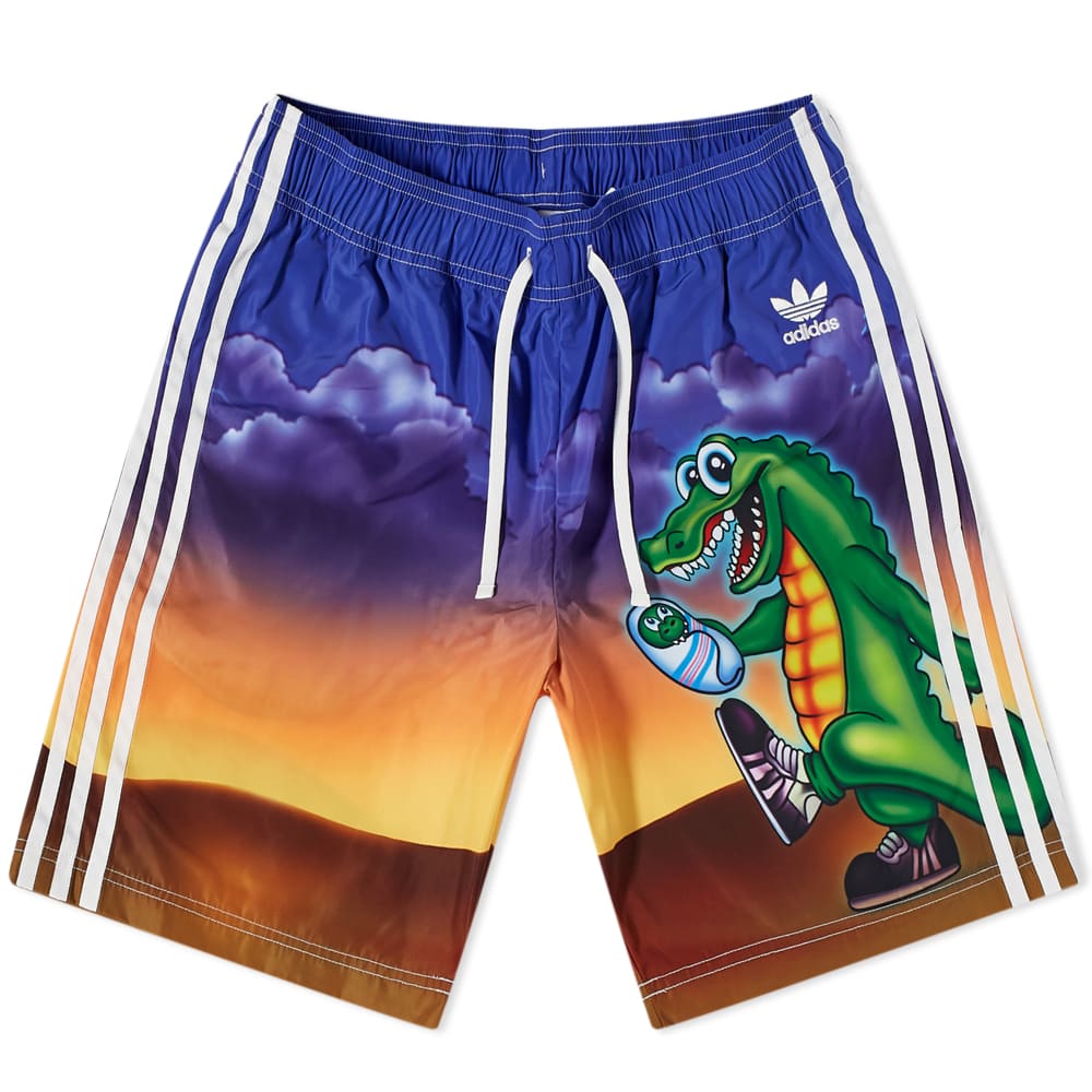 Бански adidas Originals Kerwin Frost Shorts Crocodile Многоцветен | H66312, 0