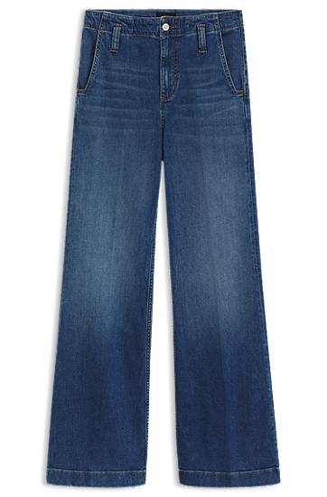 Дънки BOSS Fit-and-Flare Stretch Denim Jeans Синьо | 50542553