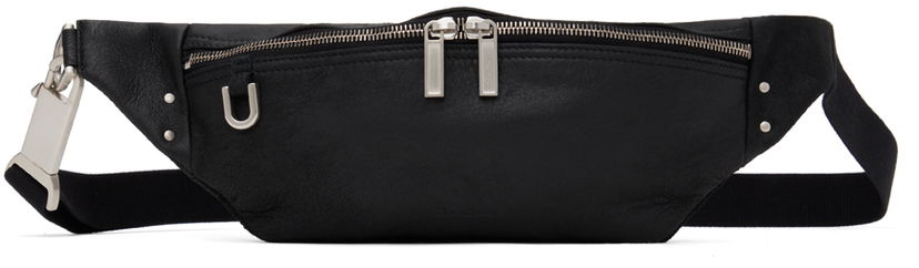 Чанта за кръста Rick Owens Black Porterville Geo Bumbag Pouch Черно | RA02D0530 LBA