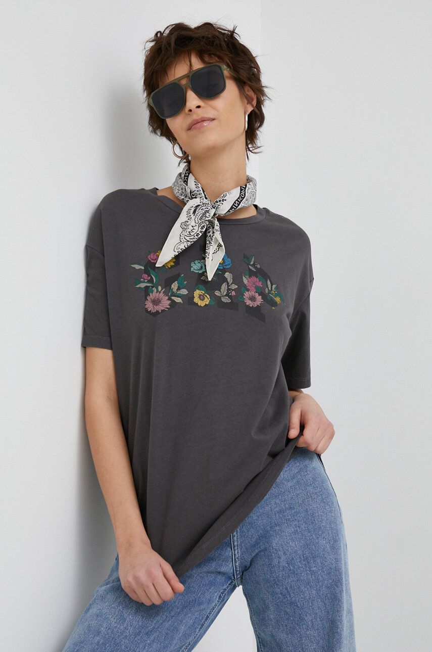 Тениска GAP GAP Floral Graphic T-Shirt Сиво | 540598.01MOONLESS, 0