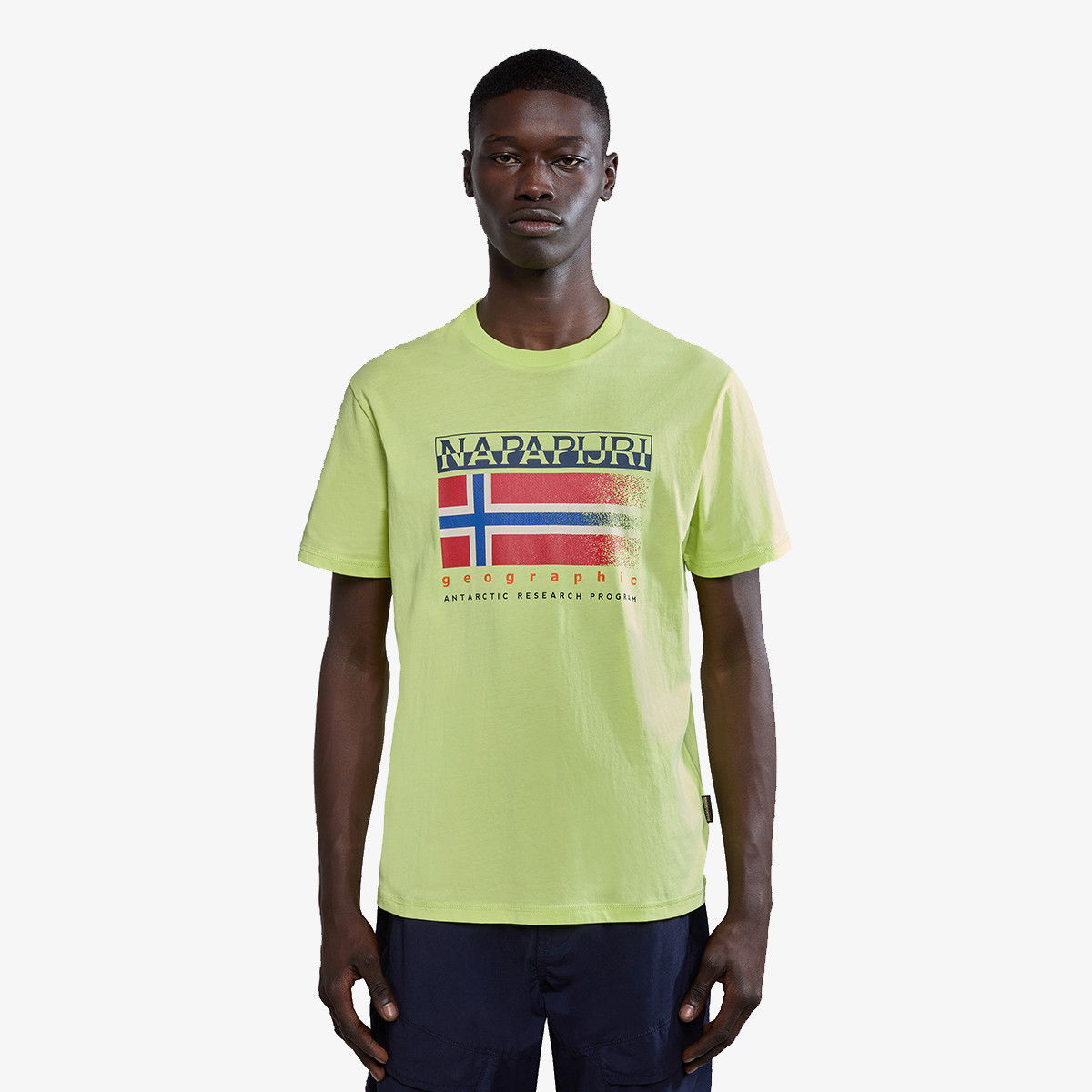 Тениска Napapijri Yellow Graphic T-Shirt Зелено | NP0A4HQRY1I1, 0
