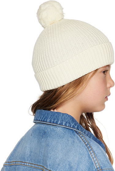 Шапка Golden Goose Golden Goose Kids Pom Pom Beanie Бяло | GKP01294.P000936.20103, 2