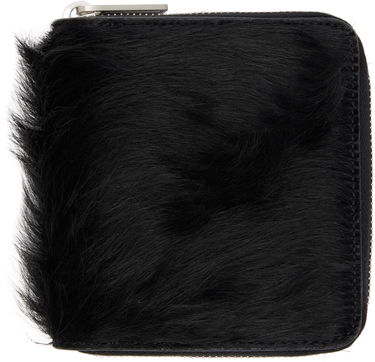 Портфейл Rick Owens Concordians Furry Zipped Wallet Черно | RR02E1416 LHL, 0