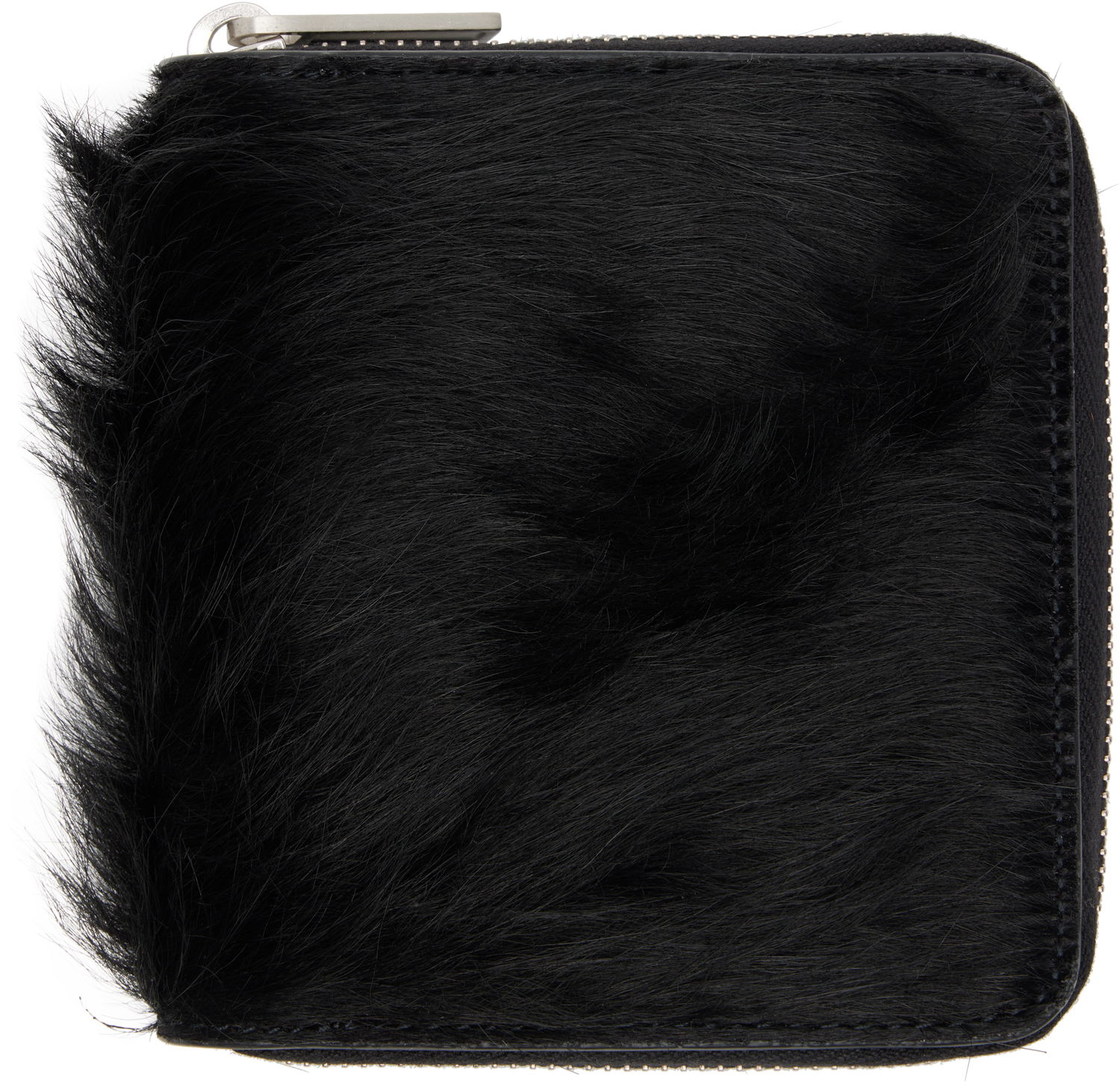 Портфейл Rick Owens Concordians Furry Zipped Wallet Черно | RR02E1416 LHL, 0