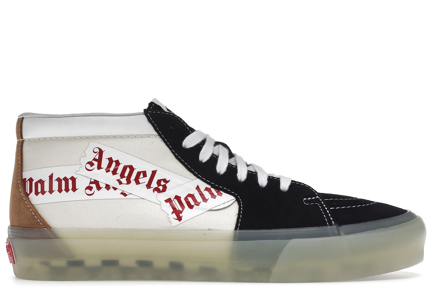 Кецове и обувки Vans Vault Sk8-Mid LX Palm Angels Black White Beige Бяло | VN0A7TNHF78C, 0