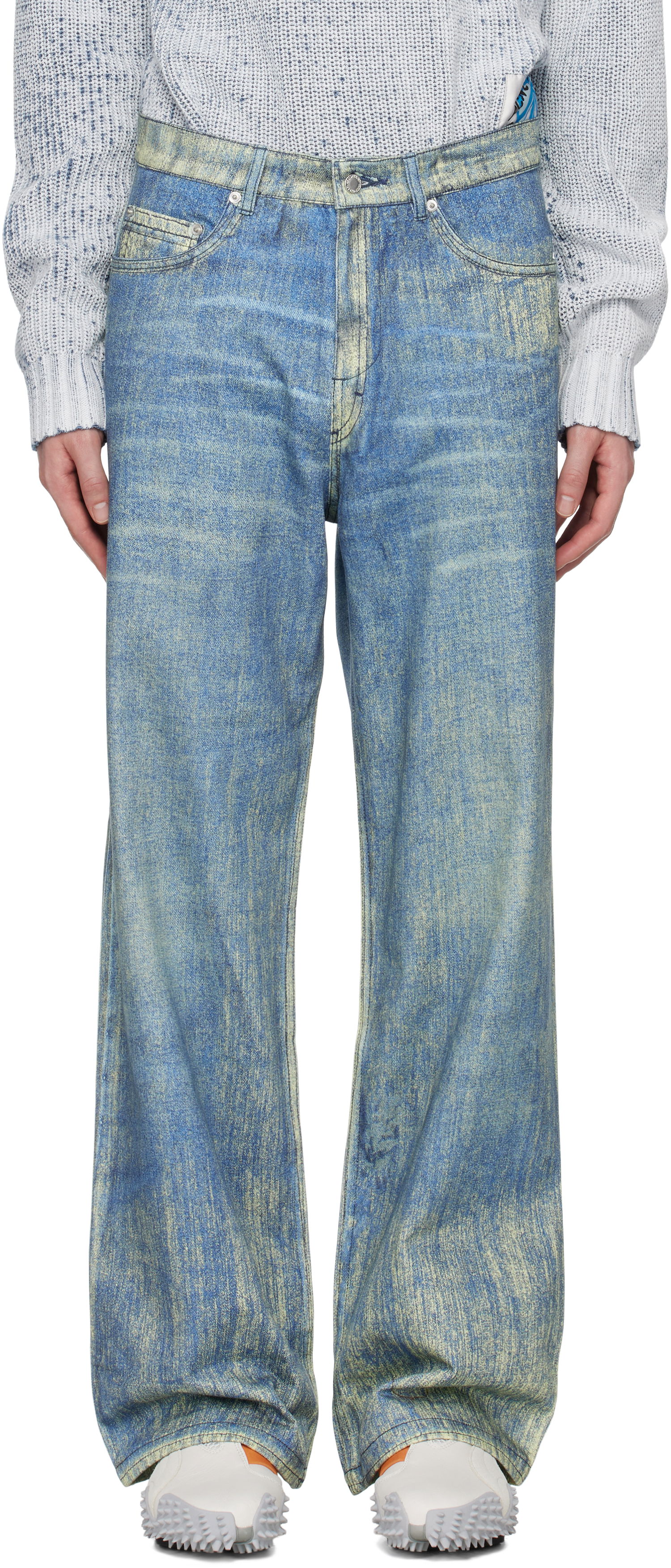 Дънки Camper Camperlab Paint Print Jeans Синьо | AU00022-002, 0