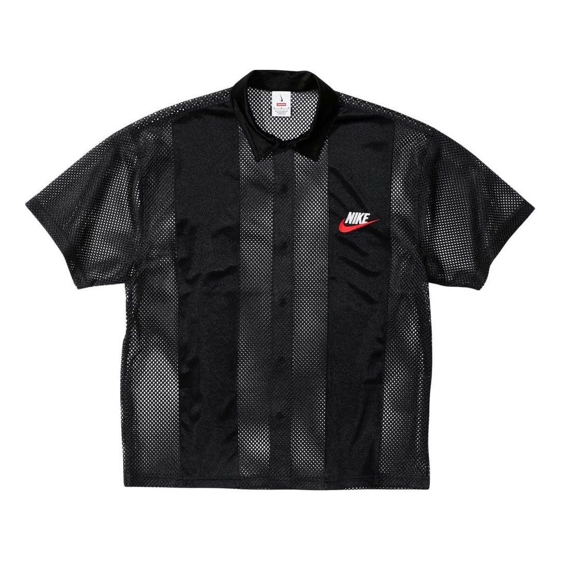 Риза Supreme Mesh Short Sleeve Shirt Черно | SUP-SS24-166, 0