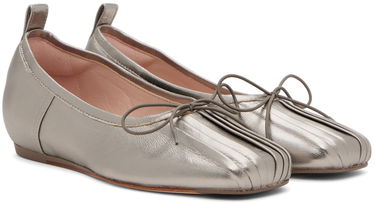 Pокля Simone Rocha Simone Rocha Classic Pleated Ballerina Flats Металик | RMP23 0797, 3
