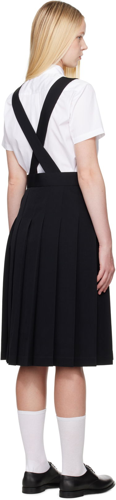 Пола Comme des Garçons Girl Pleated Pinafore Midi Skirt Черно | NZ-A007-051-1, 2