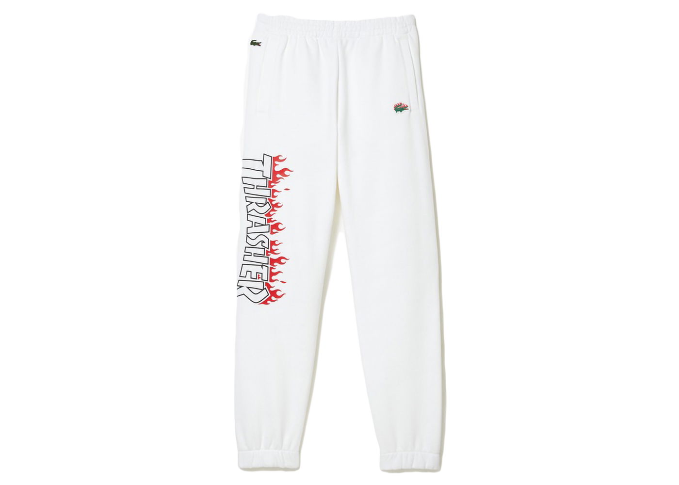 Спортни панталони Lacoste Thrasher x Oversized Track Pants Бяло | XH7102L-001, 0