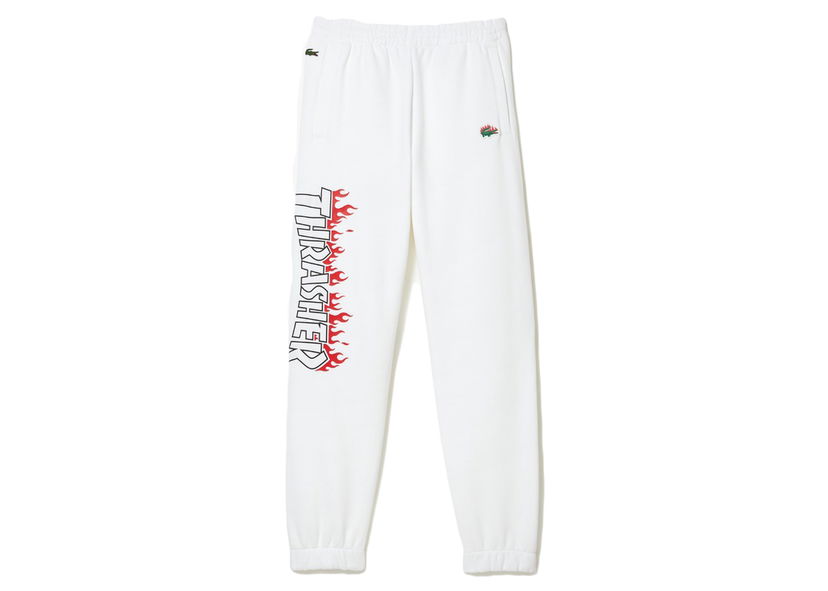 Спортни панталони Lacoste Thrasher x Oversized Track Pants Бяло | XH7102L-001