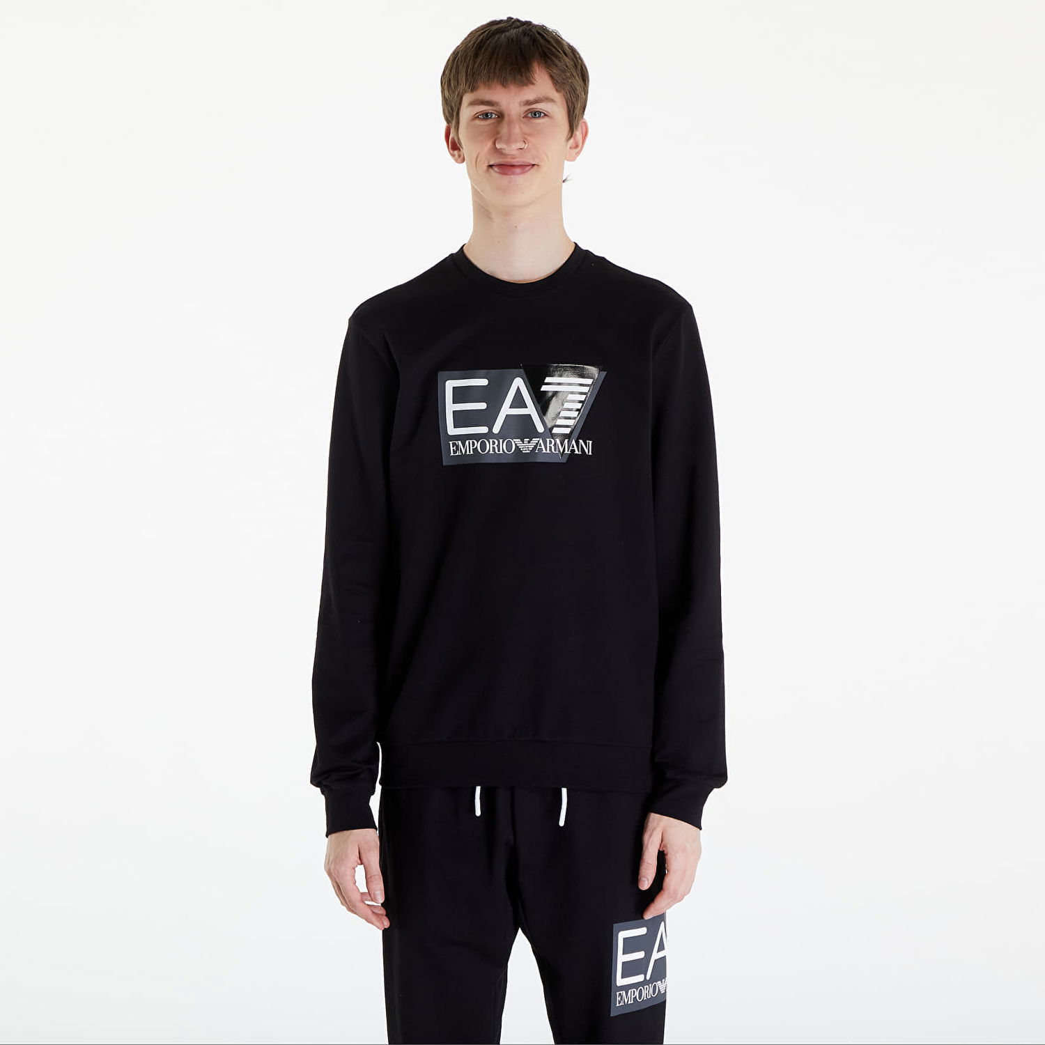 Суитчър Emporio Armani Men's hoodie EA7 Felpa Black Черно | 3DPM60PJ05Z1200, 0