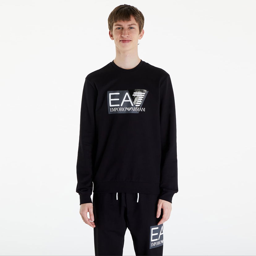 Суитчър Emporio Armani Men's hoodie EA7 Felpa Black Черно | 3DPM60PJ05Z1200