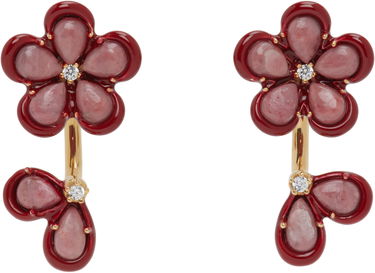 Обеци Bottega Veneta Bottega Veneta Flower Drop Earrings Червено | 804878 V53E1, 0