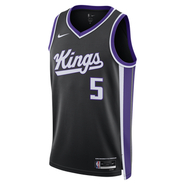 Фланелка Nike Dri-FIT NBA De'Aaron Fox Sacramento Kings Icon Edition 2023/24 Swingman Jersey Черно | DX8621-010, 2