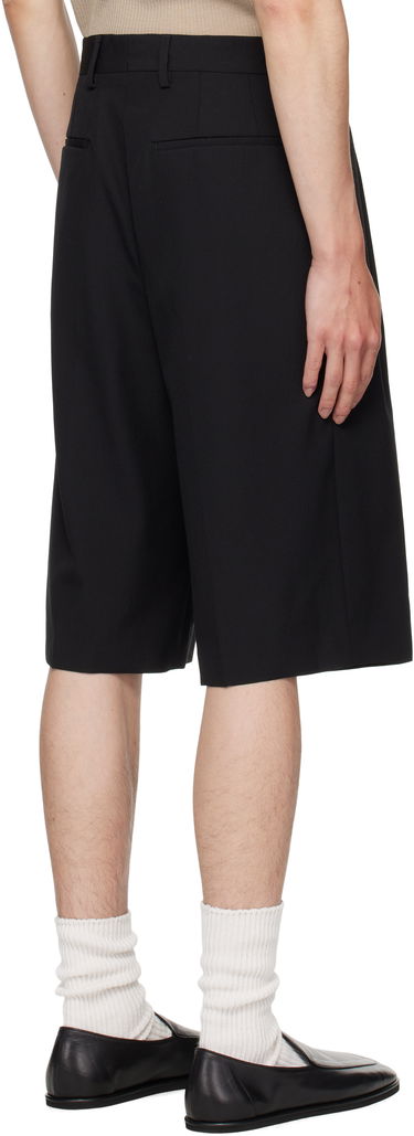 Къси панталони Dries Van Noten Dries Van Noten Wool Pleated Shorts Черно | 252-020935-2057, 2