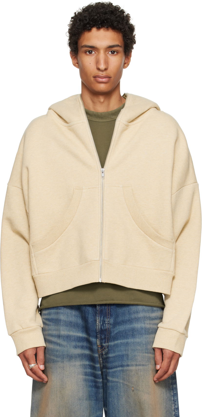 Суитчър Entire Studios Entire Studios Eternal Zip Hoodie Бежово | ES2202TP