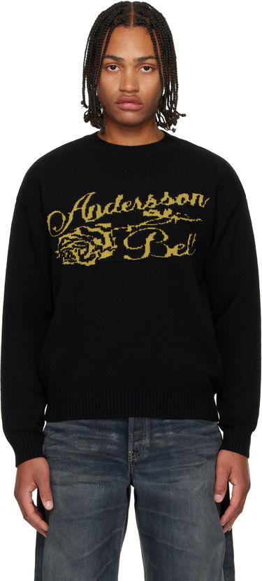Пуловер Andersson Bell Cashmere Rose Crew-Neck Sweater Черно | atb1372u, 0