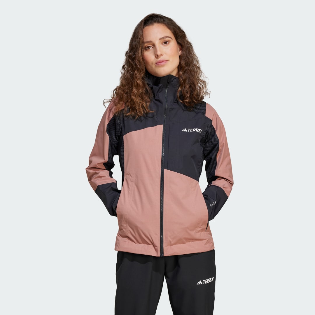 Яке adidas Performance TERREX Xperior Hybrid RAIN.RDY Jacket Розово | JD8358, 0