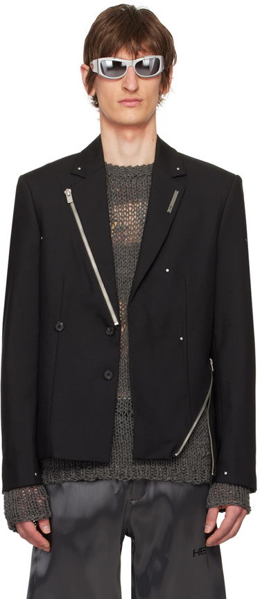 Яке бомбър HELIOT EMIL Men's Lucent Blazer Черно | HE_M_04_027_BLK01, 0