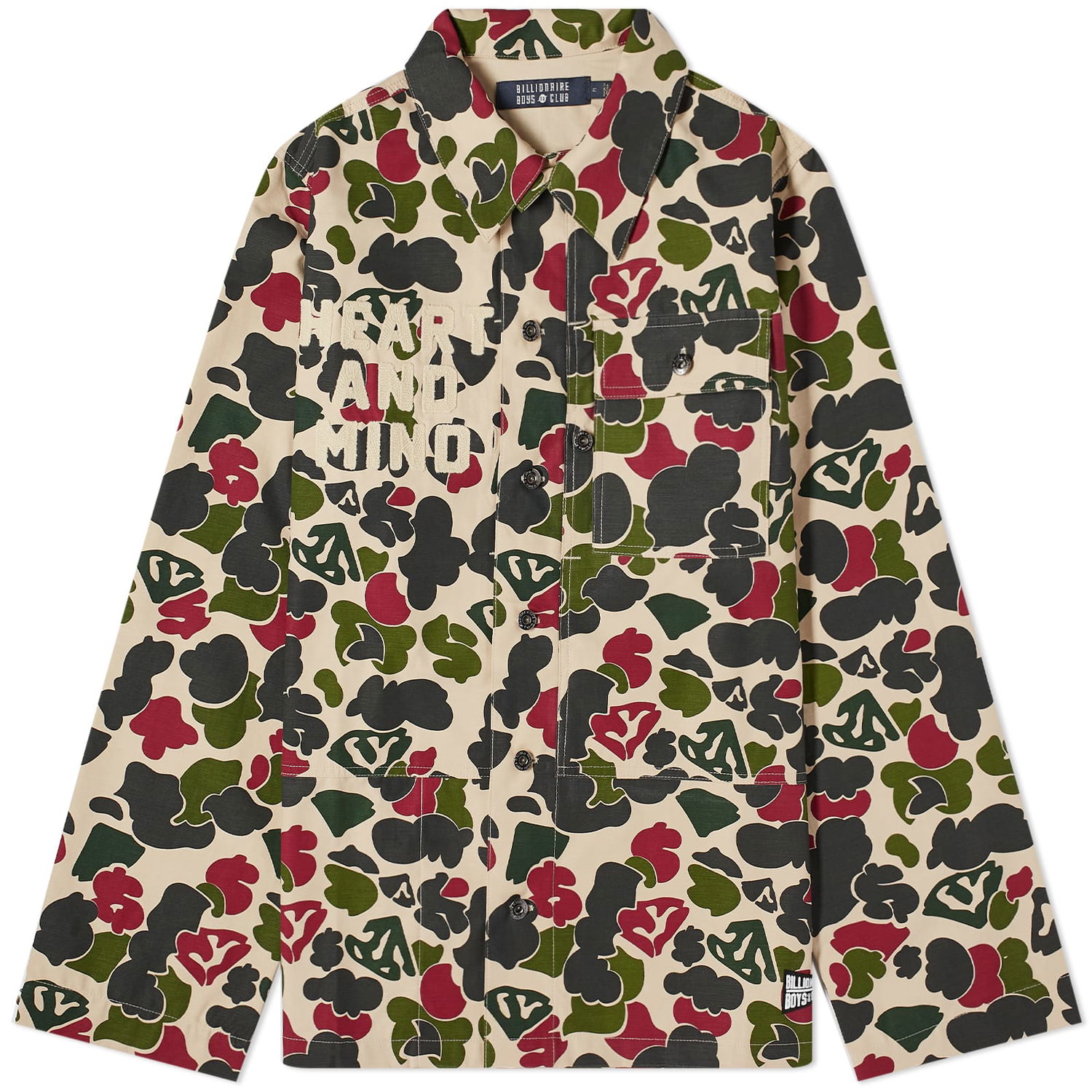 Яке BILLIONAIRE BOYS CLUB Duck Camo Overshirt Зелено | B23423-MLT, 0