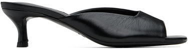 Кецове и обувки BY FAR Wendy Black Leather Mules Черно | MWFHO128LL002BK001PL, 0