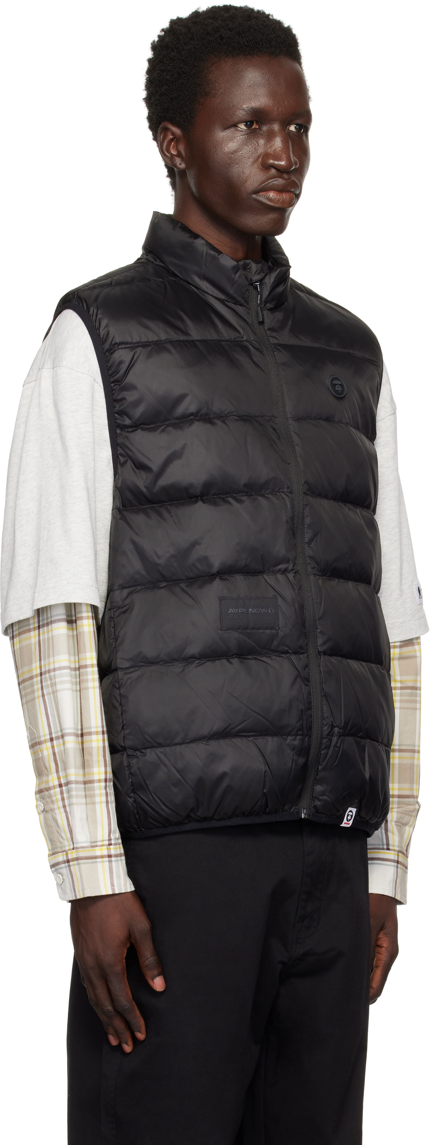 Жилетка AAPE by A Bathing Ape AAPE by A Bathing Ape 'AAPE Now' Down Vest Черно | AAPDNM7651XXNBKX, 1