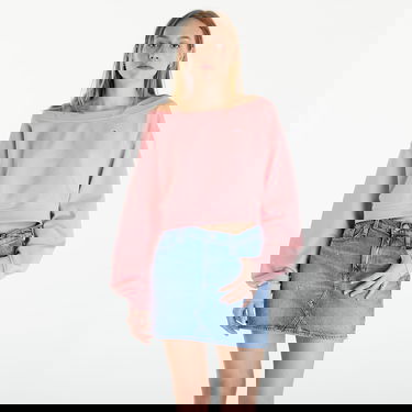 Суитчър Tommy Hilfiger Cropped Off Shoulder Sweatshirt Розово | DW0DW17956 TIC, 0