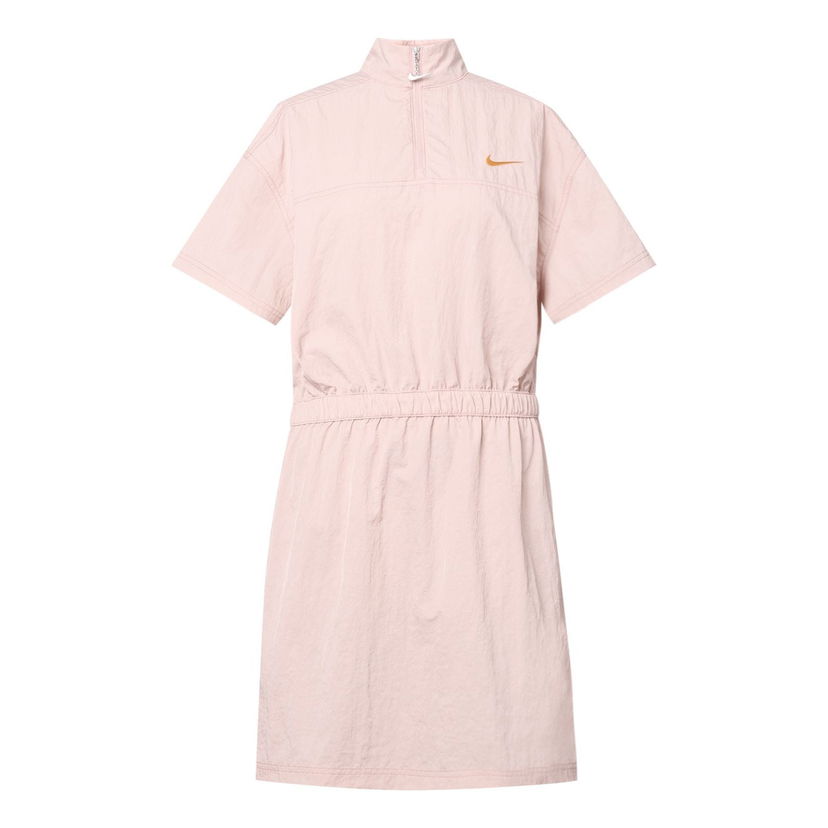 Pокля Nike Nike Sportswear Woven Short Sleeve Dress Розово | DM6198-601