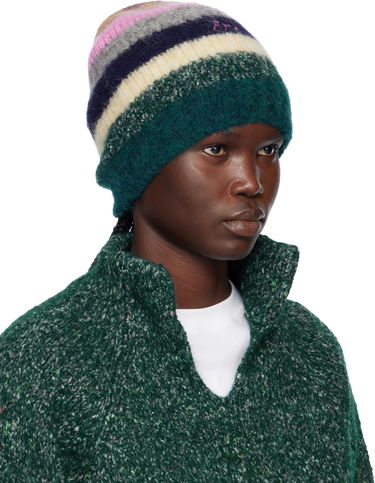 Шапка ERL Striped Alpaca Mohair Beanie Многоцветен | ERL11K112, 1