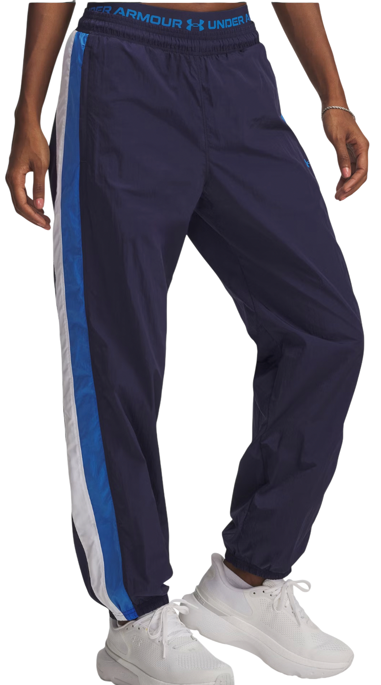 Спортни панталони Under Armour Icon Crinkle Side-Stripe Track Pants Тъмно синьо | 6007112-403, 0