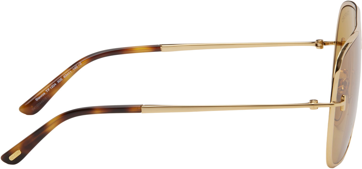 Слънчеви очила Tom Ford Tom Ford Stavros Sunglasses Жълто | FT1204_6330E, 1