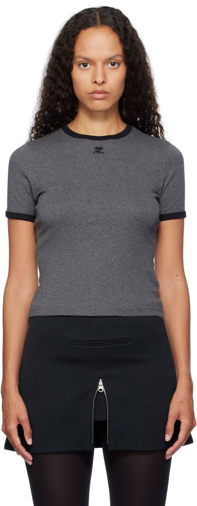 Contrast Trim Signature T-Shirt