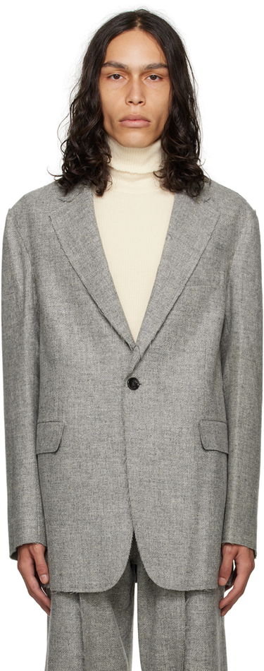 Яке R13 R13 Raw Cut Blazer Сиво | R13MR183-R269A, 0