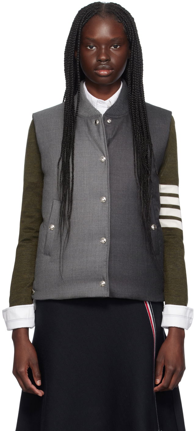 Жилетка Thom Browne Down Vest Сиво | FVD020Y-00626, 0