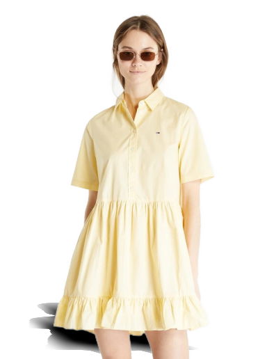 Poplin Tiered Ss Shirt Dress