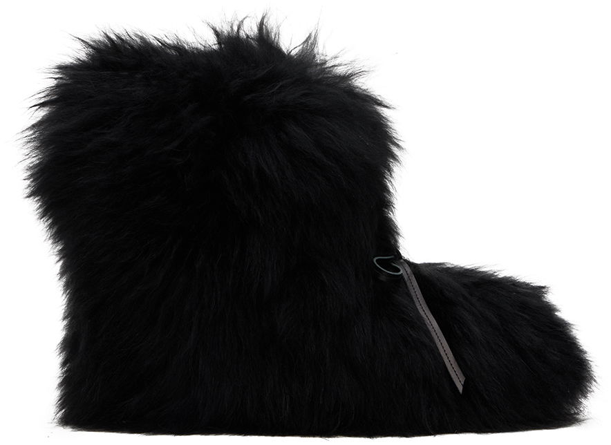 Палта We11done We11done Fur Moccasin Boots Черно | WD-AO2-24-459-W-BK, 0
